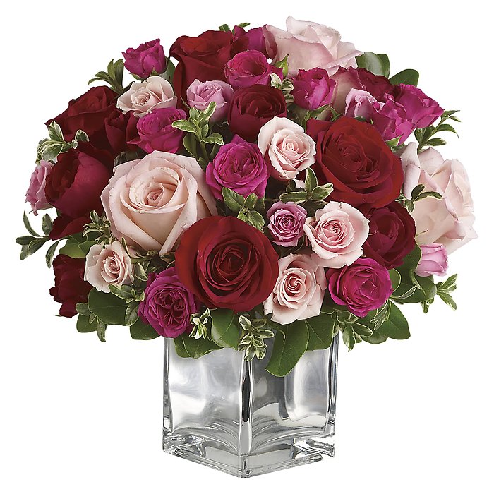 Love Medley Bouquet with Red Roses