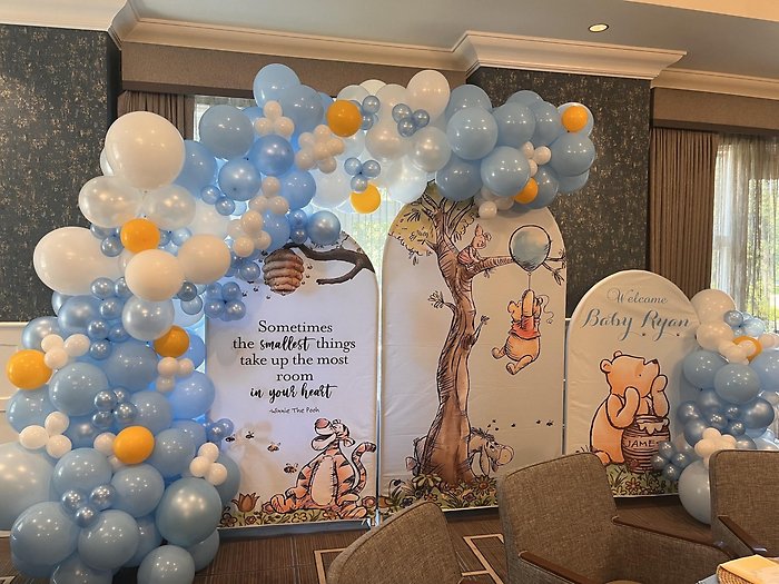 Winnie the Pooh Baby Show Backdrop