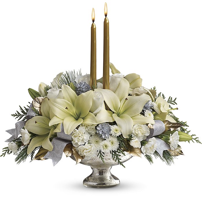Silver And Gold Centerpiece